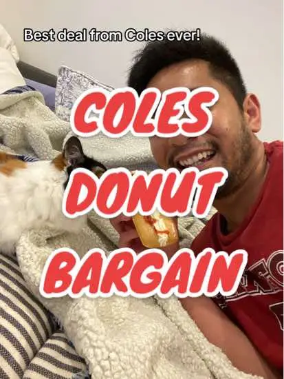 Isn’t the the best feeling when you go shopping! #coles #donuts #jam #jamdonut #supermarket #australia #costofliving #cozzielivs #cat #catsoftiktok 