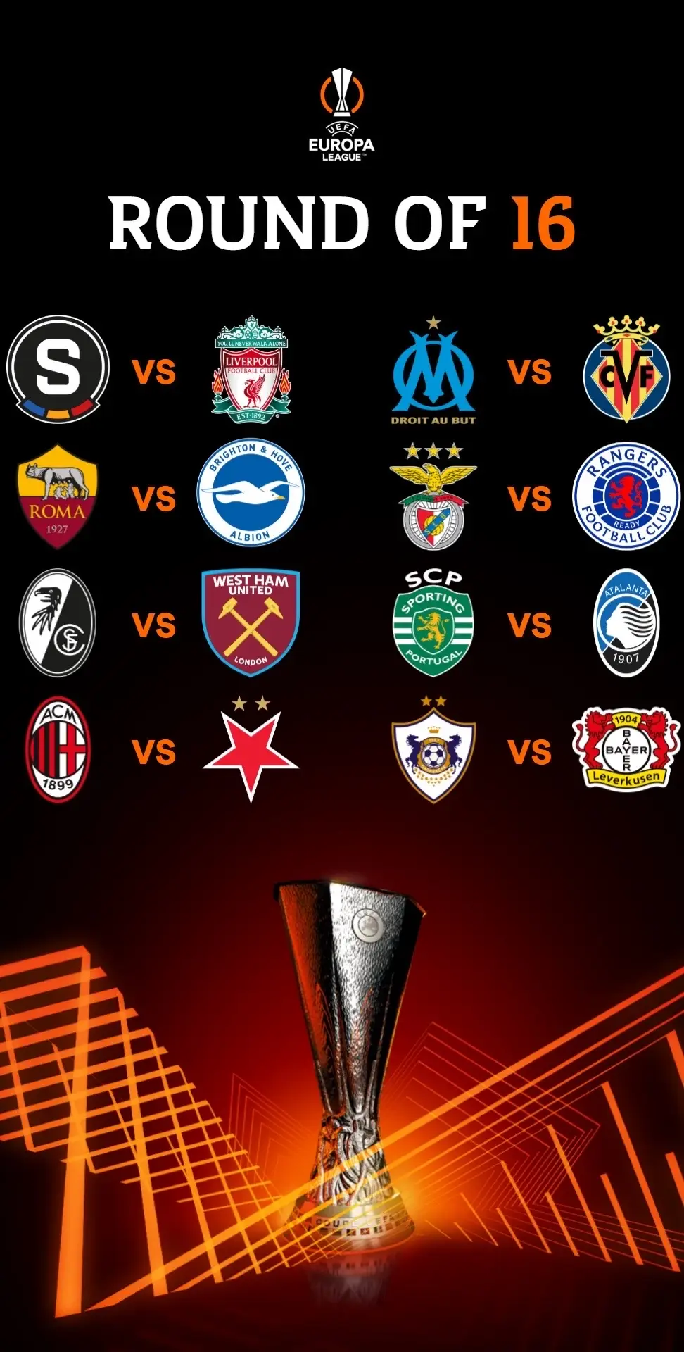 The #UEL Round of 16 draw 😤 #EuropaLeague 