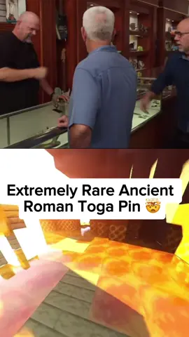 They Didn’t Know How Expensive this Ancient Roman Toga Pin was 😳 #fyp #viral #pawnstars #hardcorepawn #negotiation #fy #pin #toga #ancient 
