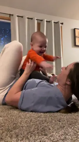 Baby giggles and kisses #baby #ledgerjames #babyboy 