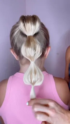 HOW TO DO A BUBBLE BRAID 🫧🫧🫶🏻🫶🏻 #hairtutorial #hairstyle 