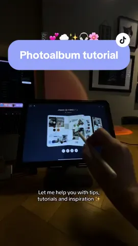 Here’s how I make collage art photoalbums like this 📱💕☁️🎧🌸 Save this tutorial for later.  Let me help you with tips, tutorials and inspiration! #girlythings #thatgirl #journaling #tutorial #ipadguide #aesthetic #journal #ipad #ipadnotes #pinterest #photoalbum #traveltiktok 