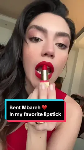 انا مش بنت مبارح. “Bent Mbareh” #redlipstick  • #lipstickchallenge  #stephanieatala #ستيفاني_عطاالله  #tiktokmusic #whattowear #tiktoksalon #newmusic 