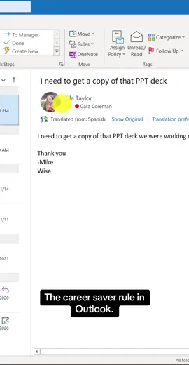 an Outlook tip we can all appreciate. @Mike Tholfsen - Microsoft tips #FYP #Microsoft #CorporateTok #Outlook #Email #TechTip 