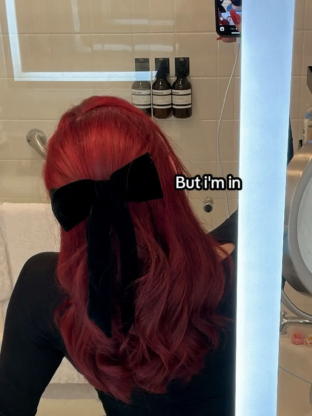 My hair will be red at my wedding 