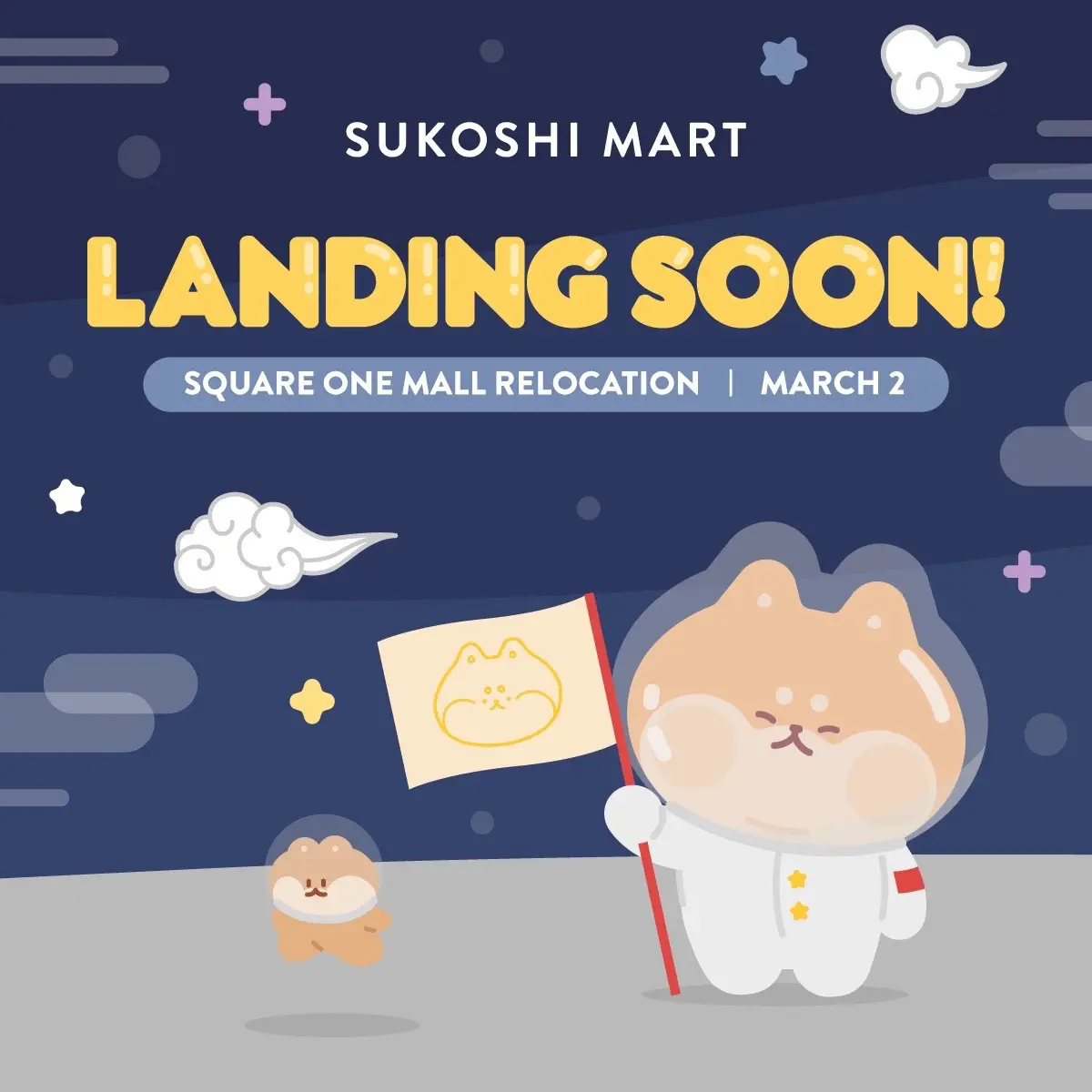 Hello a fully realized SUKOSHI MART 🫶 Opens March 2nd! #squareonemall #mississauga #squareoneshoppingcentre 