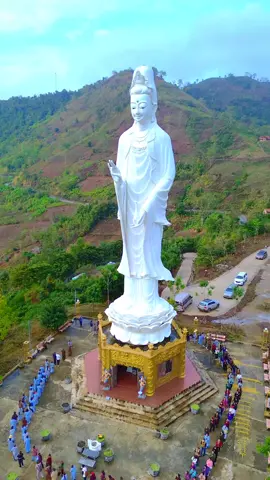 Toàn cảnh Tượng Phật Quán Thế Âm Bồ Tát trong khuôn viên Quỳnh Nhai Cam Lộ Tự 🙏🏻 #quynhnhai #sonla #tuongphat #dulich #daotraitim 