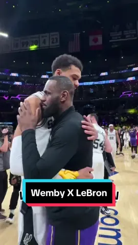 👽 x 👑 #NBA #Wemby #LeBronJames #Spurs #Lakers 