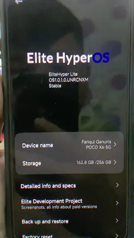 Cuman hp kentang kok 😌 #pocox6 #pocox65g #customrom #hyperos #eliterom 