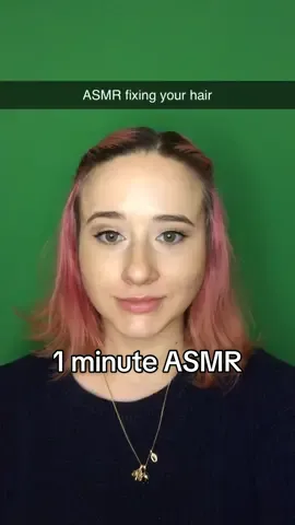 ASMR fixing your hair in one minute! #asmr #asmrfy #asmrsnapchat #asmrpersonalattention #asmrrings #asmrhandssounds #asmrtiktoks #asmrvideo #asmrsounds #asmrtriggers #asmrtingles 
