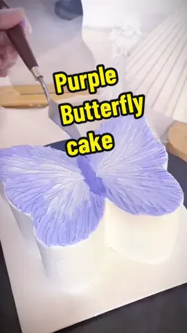 Purple butterfly cake #fyp #cakemaking #cakemakingtutorial #beautifulcake #butterflycake 