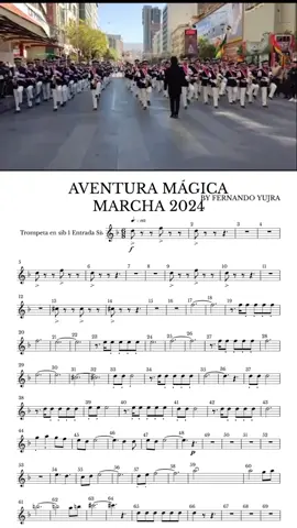 #partituras #marcha aventura mágica #viral #mmmmm #maranata 
