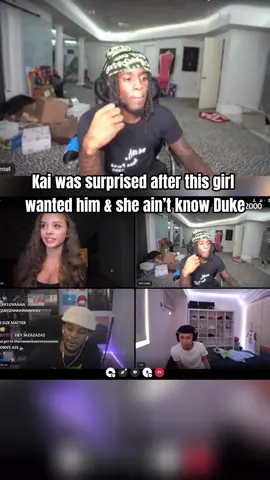 Bro was shocked she aint know duke 😭 #kaicenat #fyp 