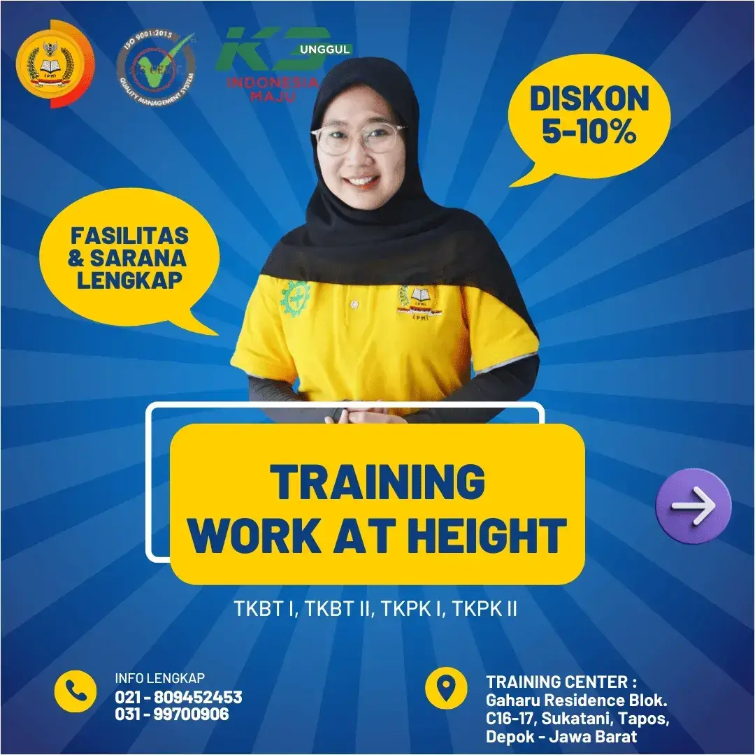 🚧 Bekerja di Ketinggian? Risiko Tinggi Banget, Bro! 🏗️💨 Yuk, ngomongin serius! Bekerja di ketinggian itu gak main-main, Bro! Udah tau risikonya tinggi, tapi kadang kita lupa, padahal penting banget nih buat diperhatiin. Makanya, mendingan ikutan Training K3 Work At Height di PT LINTAS PENGEMBANGAN MANAJEMEN INDONESIA, deh! 🚀 Kenapa Penting Banget Ikutan Training Ini? 🤔 Ngelindungin Nyawa, Bro! 🛡️: Kita nggak bisa main-main sama keselamatan. Di training ini, kamu bakal dapetin ilmu buat ngelindungin diri sendiri dan rekan kerja dari bahaya di ketinggian. Nambah Skill, Jadi Makin Keren! 💼: Di tempat kerja, skill itu kunci! Training K3 Work At Height ini bakal nambahin skill kamu buat kerja di tempat yang kadang gak ramah ini. Sertifikat Ciamik Buat Karier! 🌐: Dapetin sertifikat K3 yang diakui industri, Bro! Bisa jadi pembeda buat karier kamu ke depannya. Diajarin Sama Ahlinya! 👨‍🏫: Instrukturnya udah ahli banget, pastinya ngajarin kita dengan cara yang seru dan gampang dimengerti. Jadwalnya Kapan? 📅 Tanggalnya bakal kita umumin, jadi stay tune aja ya! Mau Daftar atau Tanya-tanya? 🤙 📞 021 - 80452453, 031 - 99700906 📧 Email: training.lpmi08@gmail.com Lokasinya Dimana? 🌍 🏢 Head Office: Sidoarjo 🏢 Training Center: Depok Jangan nunggu kejadian yang gak diinginkan, Bro! Yuk, ikutan Training K3 Work At Height sekarang juga! Tingkatin keselamatan, tambah skill, jadi pahlawan di tempat kerja! 💪🏢 #TrainingBangunanTinggi #SertifikasiK3 #KeselamatanKonstruksi #PTLPMI #TrainingP3K #SertifikasiK3 #KeselamatanIndustri #LPMIPJK3 #pelatihan #training #seminar #workshop #iso #bisnis #pelatihanonline #diklat #infoseminar #infopelatihan #awareness #infotraining #ahlik3 #ahlilistrik #leadership #keselamatankerja #hseindonesia #safetyfirst #pelatihank3 #operatorforklift #tkbt2 #safetyfirstindonesia #safetyofficer 