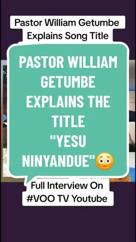 Was this title necessary? Pastor William Getumbe explains why he choose this title😳 Full Interview is out and streaming on VOO TV Youtube now✅ Follow page for more breaking stories🔥 #voo_tv #vootv #vootvbreakfastshow #vootvafrica #vootvyoutube #vootvfamilybreakfastshow #vootvprimetimeshow #kenyansinusa #kenyantiktok #embarambambachallenge #williamgetumbe #pastorwilliamgetumbe #williamgetumbeinterview #bishopjohannainterview #kenyansinsaudia🇸🇦🇸🇦🇰🇪🇰🇪 #kenyansinqatar🇶🇦🇶🇦🇰🇪🇰🇪 #kenyansindubai #kenyansingulf 