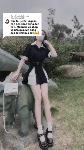 Trả lời @Trâmcherry47f 🤣  #xuhuongtiktok #quanjeannu #phoidoxinh #quanjean #Set áo Mi Lụa Kèm Cv Xếp Li 