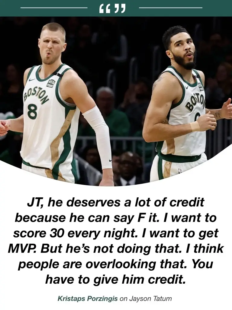 #celtics #jaysontatum #NBA #tiktoknba #kristapsporzingis #mvp 