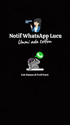 Notif WhatsApp Lucu Banget || Ummi ada telvon  #lucu #nadadering #nadapanggilan #lucuwa #notif #notification #notifwhatsapp #notificaciones #notifications 