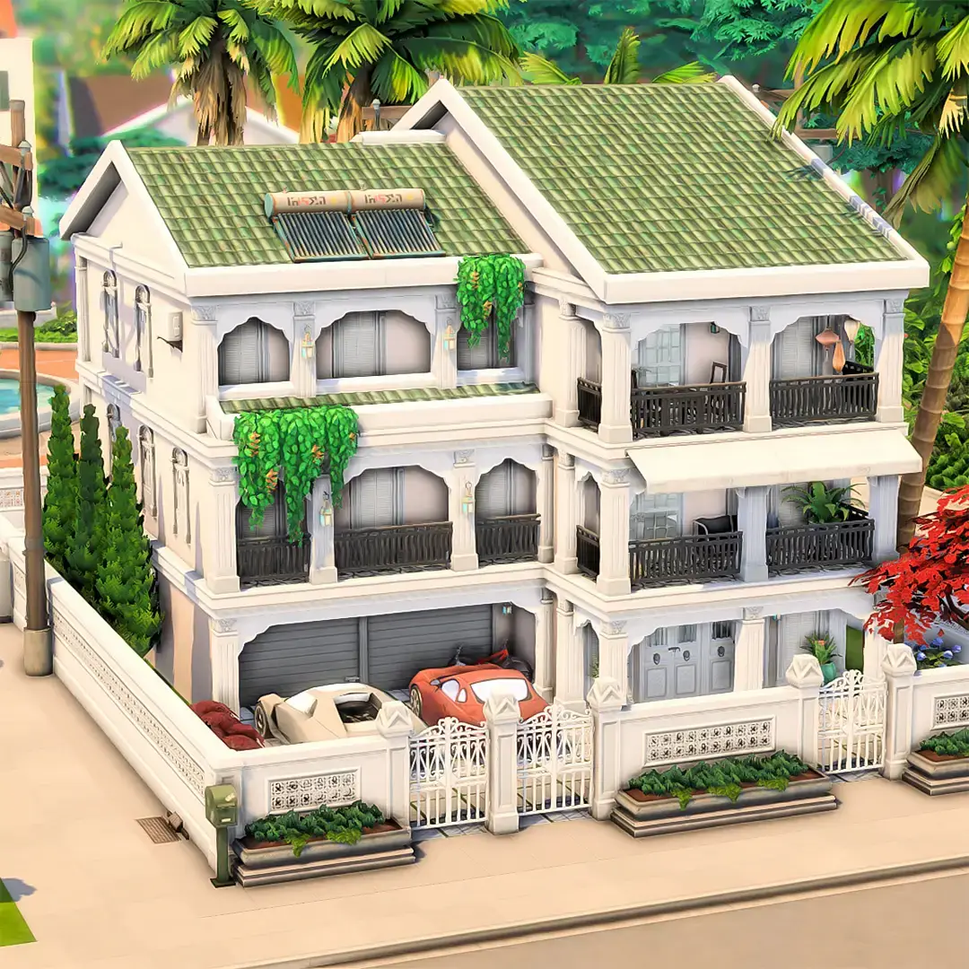 TOMARANG FAMILY HOME 🪷 A family home that stands in style with the rest of Tomarang. Some rooms are inspired by the Indochine style 🤍  Speedbuild is up on my channel #linkinbio  🆔 Gallery ID: honeymaysims ✅ No CC ✅ Playtested  Build Details 🏠 30 x 20 💵 $ 143,000 📐 Residential 🛏️ 6 Bedrooms 🚽 5 Bathrooms 📍 Sungai Point, Tomarang  Packs Used 🟨 EP: For Rent, Growing Together, High School Years, Cottage Living, Eco Lifestyle, Discover University, Cats & Dogs, City Living, Get Together 🟦 GP: Dream Home Decorator, Jungle Adventure, Parenthood, Spa Day 🟩 SP: Home Chef Hustle, Paranormal, Laundry Day, Vintage Glamour 🟪 Kits: Book Nook, Greenhouse Haven, Everyday Clutter, Desert Luxe, Blooming Rooms 🟥 Extra: -  #sims4 #thesims #thesims4 #ts4 #sims4house #sims4build #simstok #ea #maxis #game #gamer #games #videogames #showusyourbuilds #nocc 