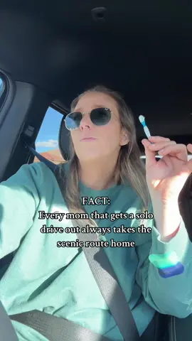 Solo drives hit different these days  #sahm #MomsofTikTok #driving #toddlermom #twinmom #mom #kids #moms 