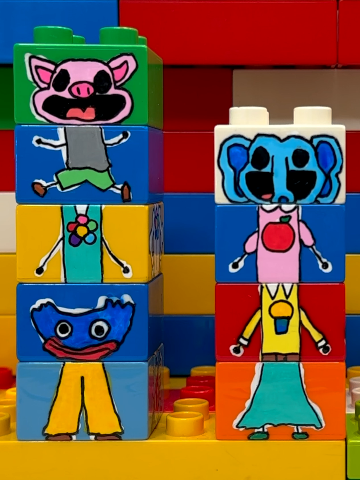 Block game Part 91 #poppyplaytime3 #SmilingCritters #BubbaBubbaphant #CraftyCorn #PickyPiggy #LEGODUPLO #picturematching #drawing