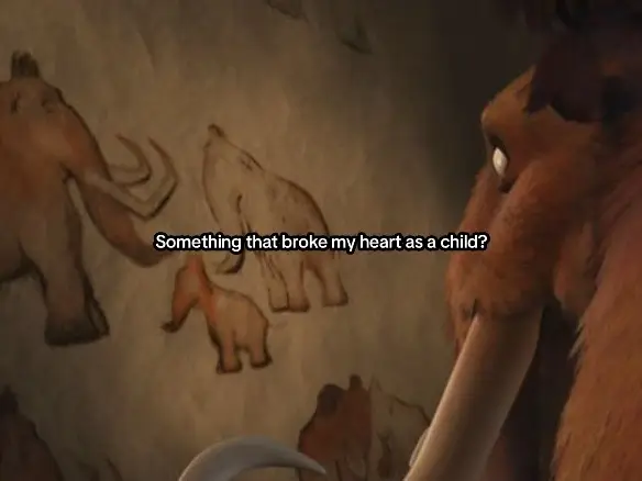 When you realise that he wasnt the baby mammoth :( #disney #animation #pixar #dreamworks #iceage #chilhood #memory #foryoupage #fyp #depression #grief 