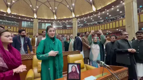 Maryam Nawaz Sharif carrying her  mother's photo in the assembly speaks volumes about her love and respect.