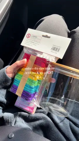 found this idea on pinterest and it was soo cute, we had to make it ! the idea was to have different colors for different occasions: 💛 going out 🧡 needs planning 💚 affordable 💙 staying in 💜 expensive ❤️ ... woohoo 👀 lol it makes date nights so much easier & you can categorize them however you like  what other things should we try next? 💌🫙 #fypシ #wlw #dateideas #couple #newzealand #diycraft #diyideas #diyprojects #datenightideas #coupletok #DIY 