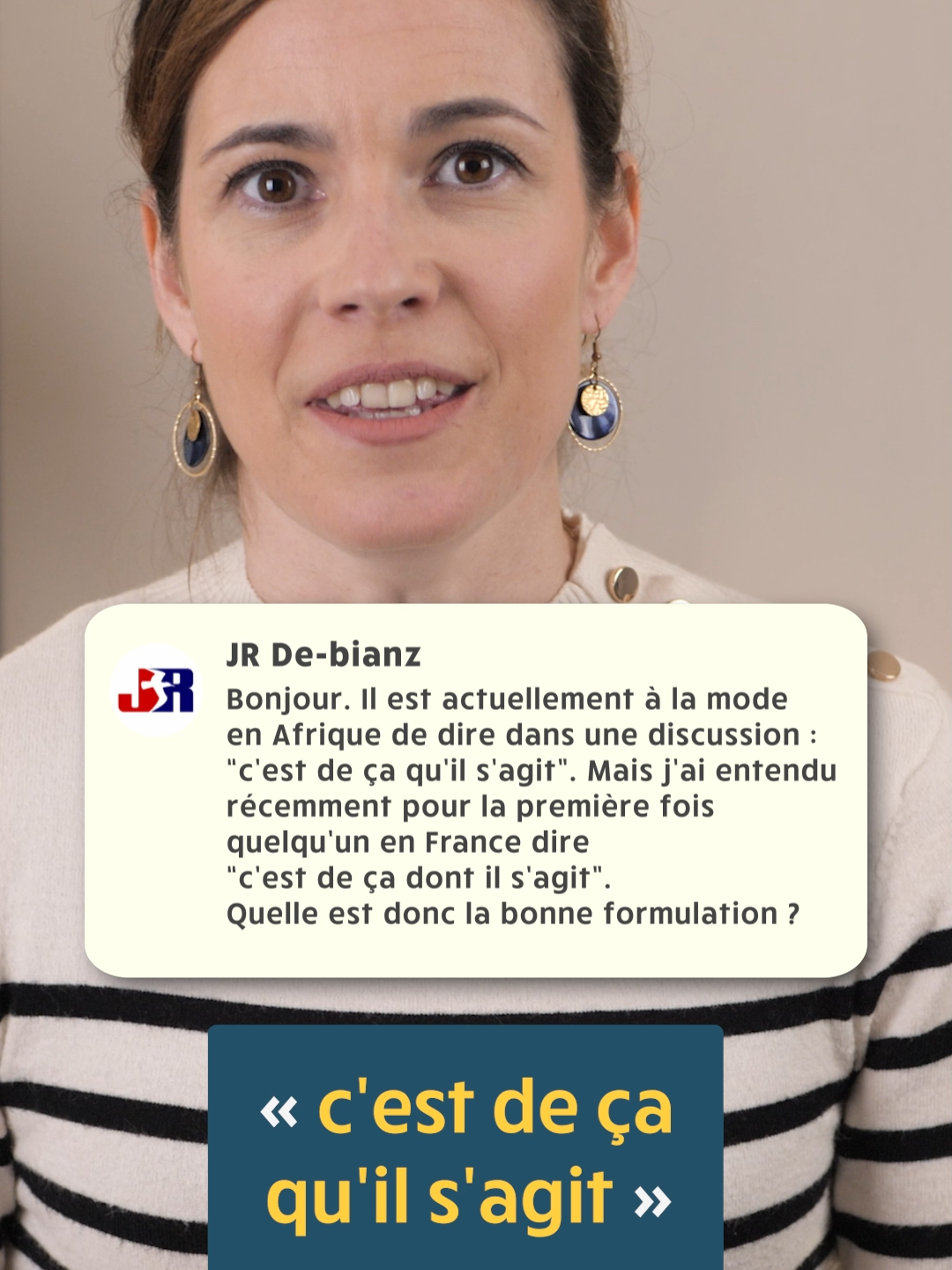 « C'est de ça qu'il s'agit » ou « C'est de ça dont il s'agit » ? 🤔 Ne faites plus l'erreur ! Je réponds à vos commentaires. À très bientôt pour une nouvelle leçon de français ! Anne #français #apprendrelefrancai #learnfrenchlanguage #education #orthographe #learnfrench #learnfrenchonline #french #apprendrelefrançais #coursdefrancais #erreur