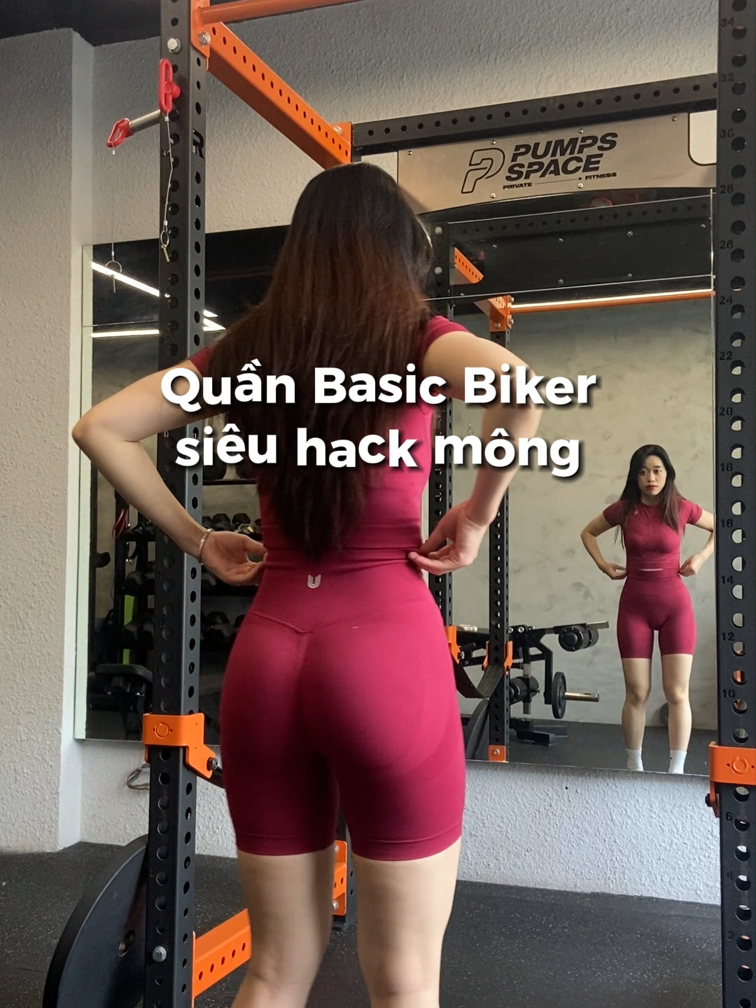 Chiếc quần siêu hack mông Basic Biker mà các chị em hay hỏi đây nèeeee 🤧 #quantapgymnu #quanhackmong #dotapgym #gymoutfit #dotapnu #dotapthethao #quanbiker  #todayuwear #xuhuong #fyp