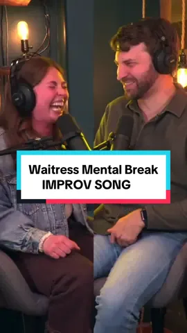 Waitress Mental Break | IMPROV SONG #improv #improvsong #waitress #musicalmonday #improvbroadway 
