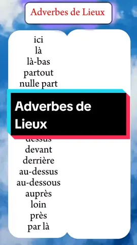 quelques adverbes de Lieux utiles en vocabulaire #vocabulaire #anglaispourlesnuls #anglaispourtous #anglaispourfrancophone #LearnOnTikTok #traduction 