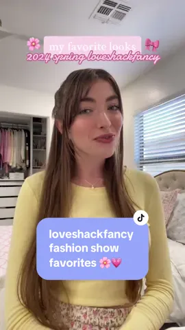 my favorite looks from the @LoveShackFancy spring fashion show 💖🎀🌸 what looks did you love?! #greenscreen #loveshackfancy #coquettefashion #springfashion2024 #nyfashionweek2024 #stylepredictions2024 #girlystylefashions #loveshackfancyhaul #loveshackfancygirls 