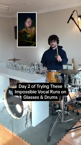 #duet with @Anna Frank Day 2 - Adding hi hat foot 🤝🫡#coordination #drums #challenge #riff #riffchallenge #producer #drummer #glasses #combination 