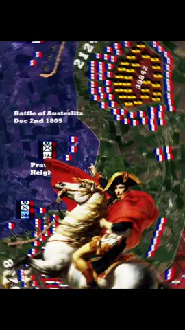 Napoleons masterpiece: The battle of Austerlitz | 68k 🇫🇷 - 86-90k 🇦🇹🇷🇺. The battle of Austerlitz formally ended the Holy Roman Empire, ending the Franco-Habsburg rivalry. | Tags: #napoleon #history #historytok #austerlitz #francisI #alexanderI #europe #napoleonicwars #france #austria #russia #battle 