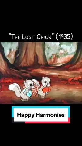 “The Lost Chick” (1935)  Two cheerful squirrels discover a large “nut” in the woods when gathering food for the winter.  #oldcartoons #happyharmonies #oldcartoons🐸 #mgm #metrogoldwynmayer #classiccartoons #1930s #squirrelsoftiktok #squirrel #squirreltok #cute #animalsoftiktok #animal #nostalgia #cartoon #fyp 