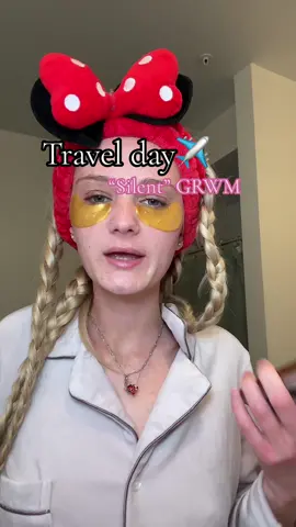 My attempt that the silent GRWM #Travel #GRWM #travelday 