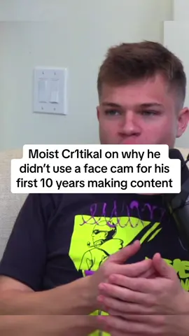 Moist Cr1tikal on why he didn’t use a face cam for his first 10 years making content #jynxzi #moistcr1tikal #jynxziclips #fyp 