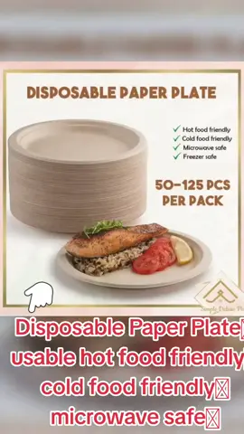 Disposable Paper Plate #EcoFriendly #muratuppperware #goodforhealthprotection #fypage #newtiktokersupporters #highlights#fypシ゚viral #subrangmura #thankyoutiktok 