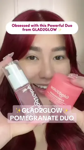 This powerful duo helped my skin so much! ❤️✨💗 #glad2glow #glad2glowph #g2gpomegranateserum #g2gpomegranatemoisturizer #getthatglowwithglad2glow #glowupwithg2g #g2g #skincare #beauty  #niacinamide @Glad2Glow Official Shop 