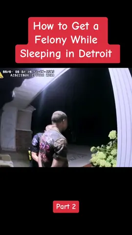 How to Get a Felony While Sleeping in Detroit #police #policeofficer #fyp 