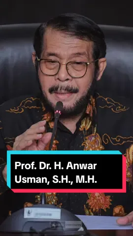 Prof. Dr. H. Anwar Usman, S.H., M.H.(lahir 31 Desember 1956) adalah seorang hakim konstitusi yang menjabat sebagai Ketua Mahkamah Konstitusi ke-6. Sebelumnya, Anwar Usman sempat menjabat sebagai Wakil Ketua Mahkamah Konstitusi ke-5. Anwar Usman memulai karier sebagai seorang guru honorer pada 1975. Sukses meraih gelar Sarjana Hukum pada 1984, Anwar mencoba ikut tes menjadi calon hakim. Ia lulus dan diangkat menjadi Calon Hakim Pengadilan Negeri Bogor pada 1985. #anwarusman #hakim #mahkamahkonstitusi #fyp 