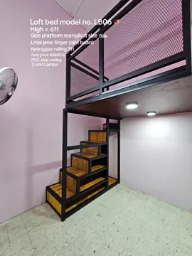 Loft bed model No 06 #loftbed #loteng #fypweldermalaysia #malaysiantiktok🇲🇾💕 #fypmalaysia🇲🇾 #CapCut #masukberandatiktok #fypdongggggggg #malaysiantiktok #mezzanine 