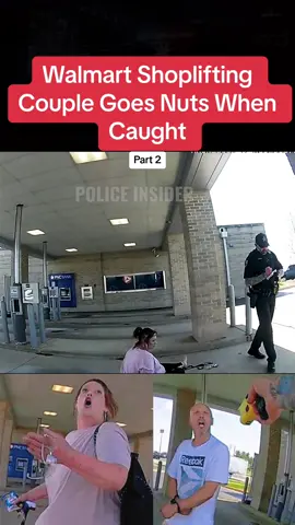 Walmart Shoplifting Couple Goes Nuts When Caught