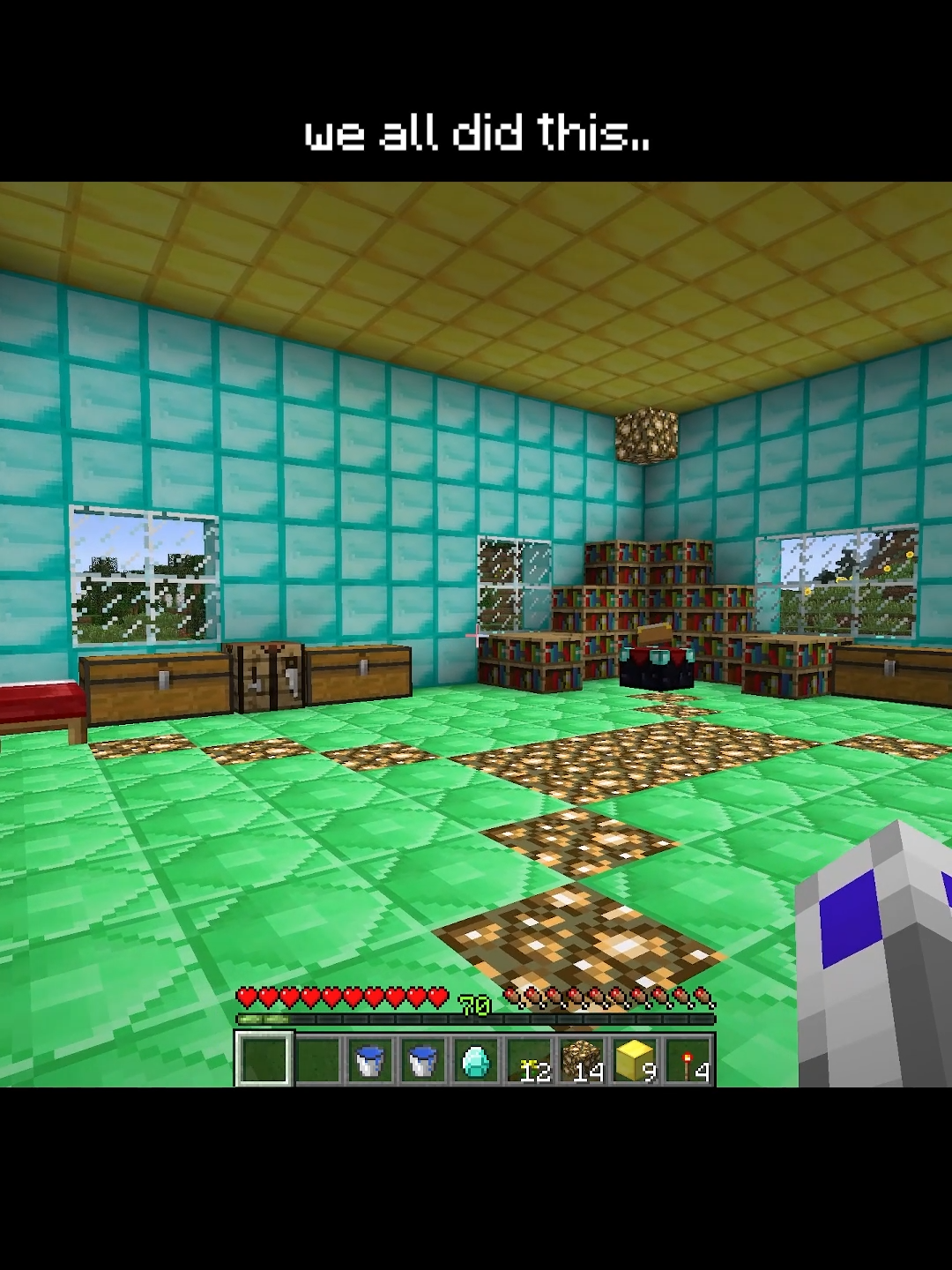 We all did this in minecraft.. #Minecraft