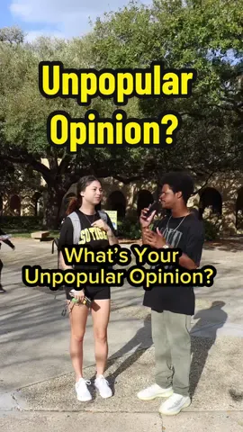 What’s your unpopular opinion? #trivia #college #interview 