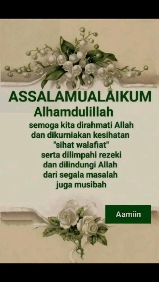 ASSLAIMULAIKUM WBT SELAMAT PAGI. SYUKUR ALLAMUDILLAH #AAMIIN #🙏🙏🙏 #😍😍😍😍 .