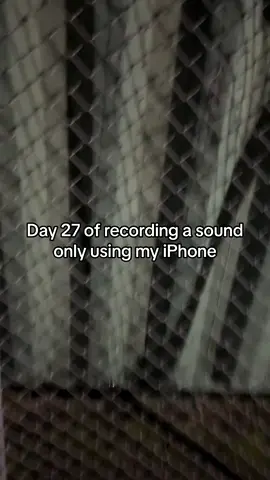 Day 27 of recording a sound only using my iPhone  #audio #sound #sounddesign #audiorecording #gameaudio #fieldrecordist #foley #fence 