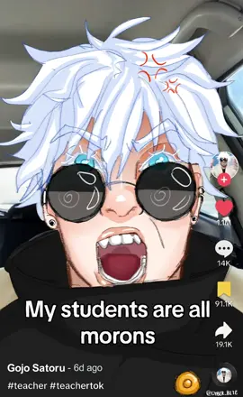 Pov: ONE of his students fail a test   #fyp #gojosatoru #jjk #jujusukaisen #gojo #mystudentsareallmorons 