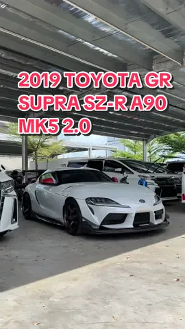 TOYOTA GR SUPRA SZ-R A90 MK5 2.0 2019‼️ Registered 2021 Mileage 26K KM Push Start Button Auto Start/Stop Engine Sport Mode Remap Stage 2  Paddle Shift with Carbon Shifter VARIS Full Bodykit Carbon FrontLip , Canard , Side Skirt & Spoiler Carbon Fibre Panel Interior 19 Inch AdvanGT Wheels with Michelin PS4s BREMBO Brake System  TAKEDA by aFe Full Exhaust System  JBL Premium Sound System  Attentiveness Warning  Front Collision Warning (PreCrash) Lane Departure Warning Blind Spot Monitor (BSM) Parking Sensors with Braking CrossTraffic Alert Half Leather Seats Electric & Memory Seats Reverse Camera